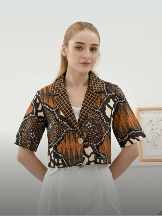 売れ筋商品|||ダイアン フォン ファステンバーグ シャツ レディース トップス MARY - Button-down blouse - marlene batik ivory Étienne Oversized Shirt In Striped Cotton Poplin For Women