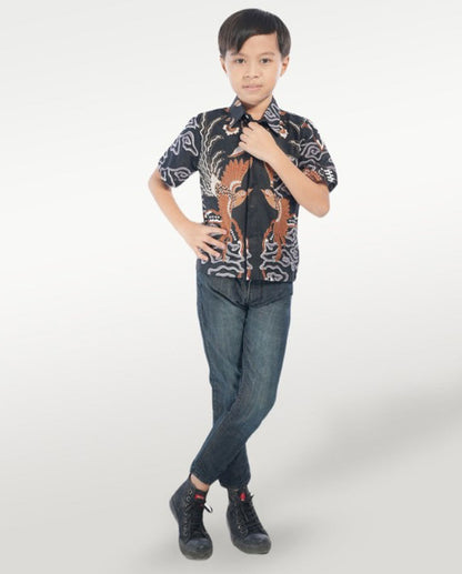 Kid's Batik Shirt - Majestic Phoenix 5