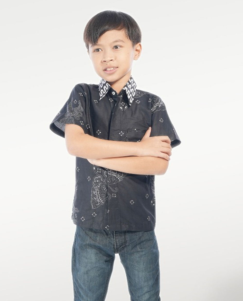 Kid's Batik Shirt - Celestial Blossoms 3