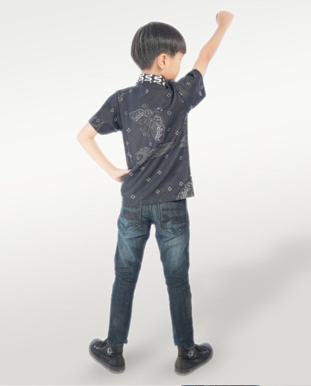 Kid's Batik Shirt - Celestial Blossoms 5