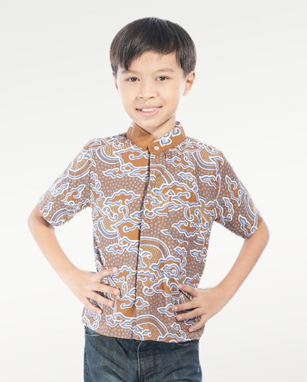 Kid's Batik Shirt - Whimsical Waves