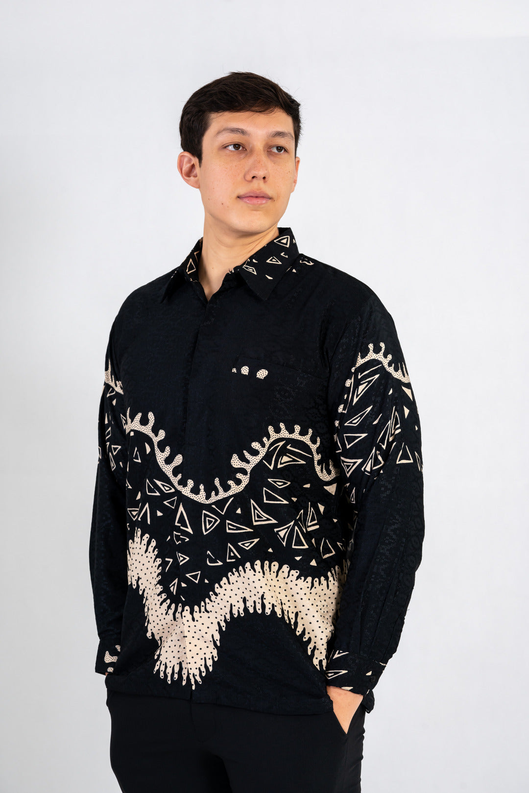 Men's Batik Shirt - Groovy | Long Sleeves 3